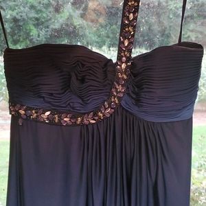 One shoulder shortened prom dress